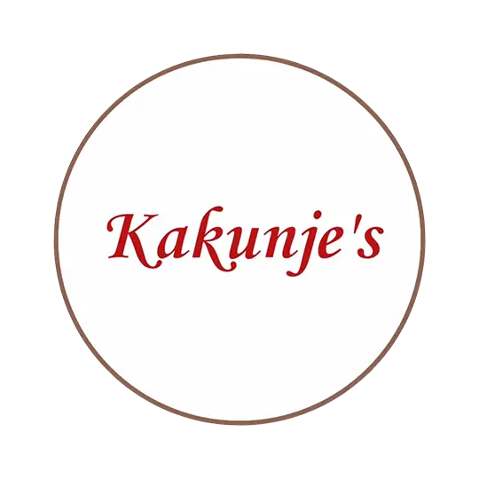 Circular logo of Kakunje's Cafe with red cursive lettering, a client of Growth Up PR Agency.